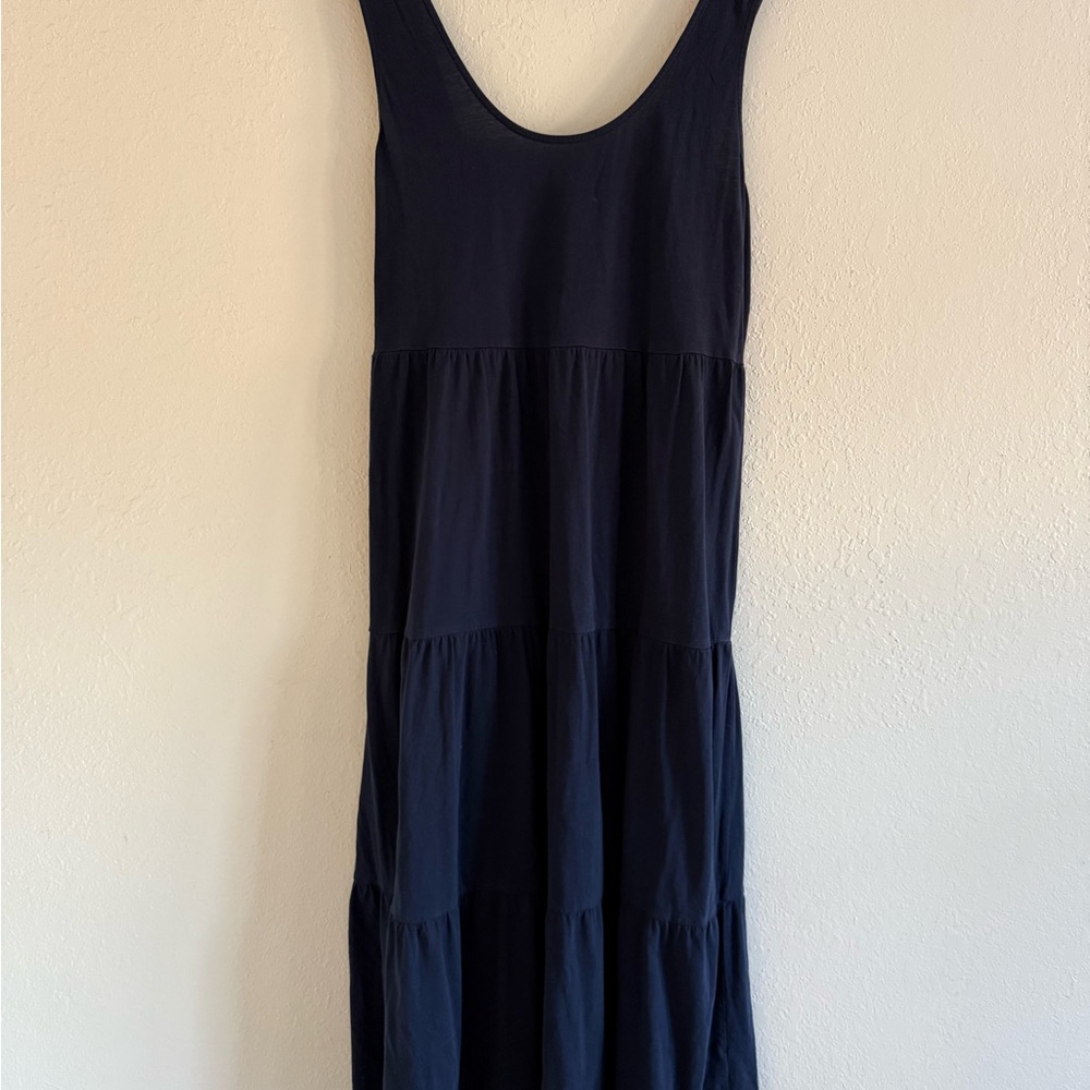 J Crew navy 100% cotton maxi Dress